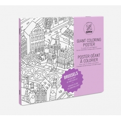 Brussels - Coloring Poster