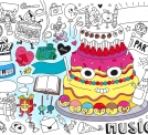 Fiesta -  Coloriage XXL