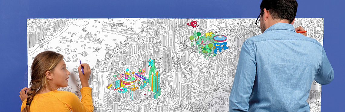 OMY - New york - Coloriage XXL 