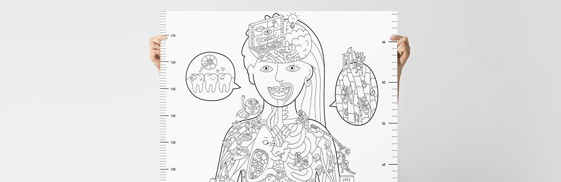 My body -  Coloriage XXL