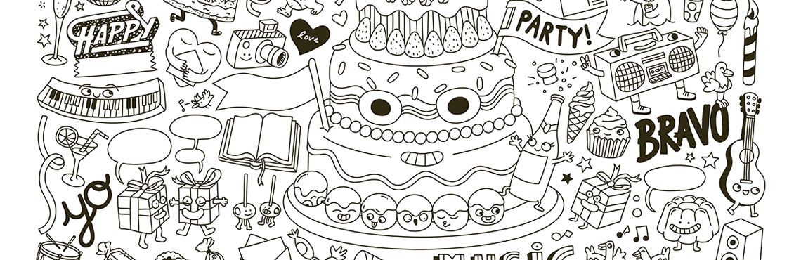 Fiesta -  Coloriage XXL